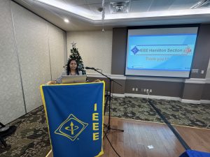 Delivering remarks at the IEEE Hamilton Section AGM 2025